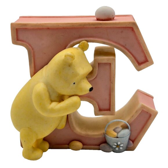 Vintage Classic Winnie The Pooh Letter “E” By Michel & Co Disney Nursery Alphabe - Picture 1 of 9